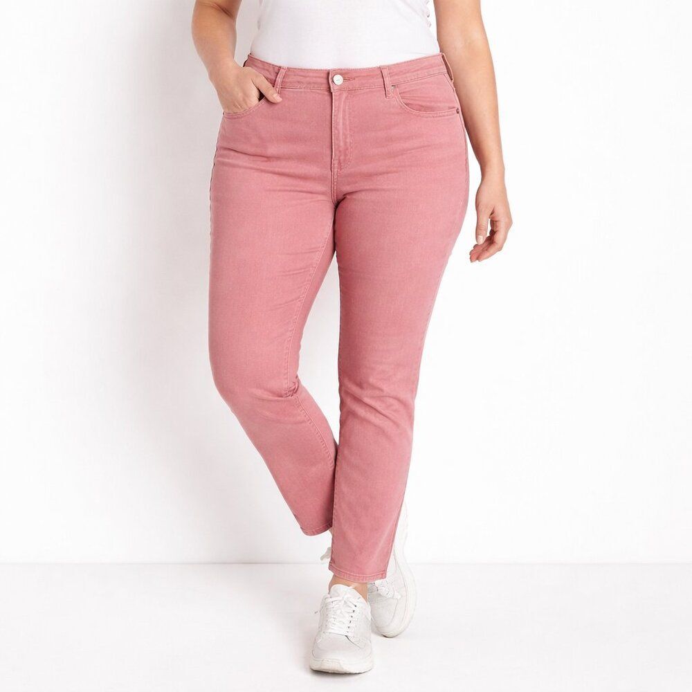 Chico's Jeggings Size 3.5T Ankle Denim Dusty Rose Pink
